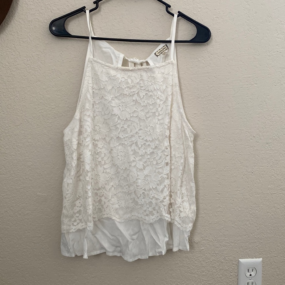 Cute white summer tank